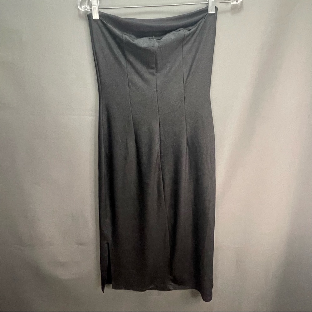Vintage LE CHATEAU strapless slip dress with rhinestone flower design minimalist - Picture 9 of 16